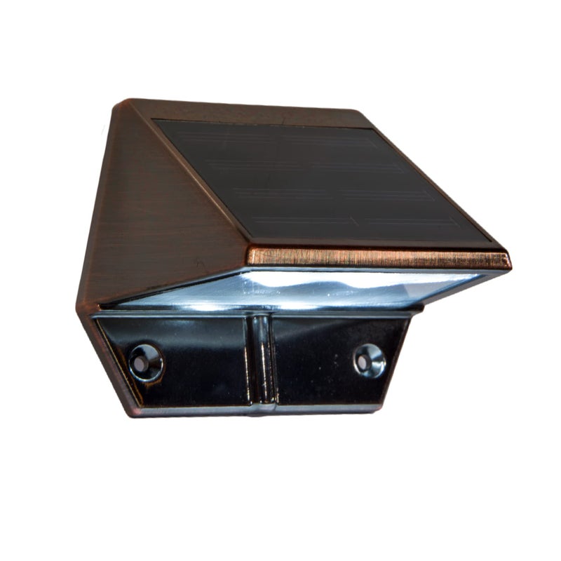 Classy Caps Solar Deck & Wall Lights, Model SL177, Electroplated Copper - High Performance, Energy Efficient, Weather-Resistant, Outdoor Solar Lights, Durable Design, Easy Installation - Image 1